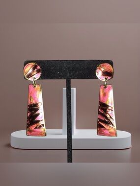Vintage Pink Color Edgar Berebi Earrings